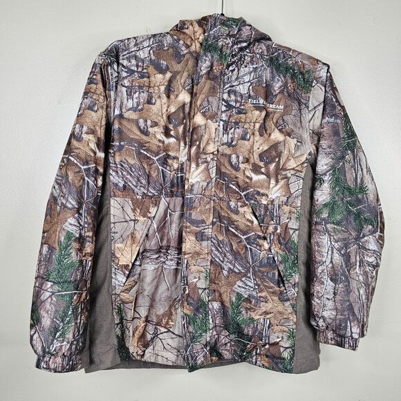 Field & Stream Jacket Hydroproof Ultra REALTREE Camo Hunting Rain coat youth L - Picture 1 of 9